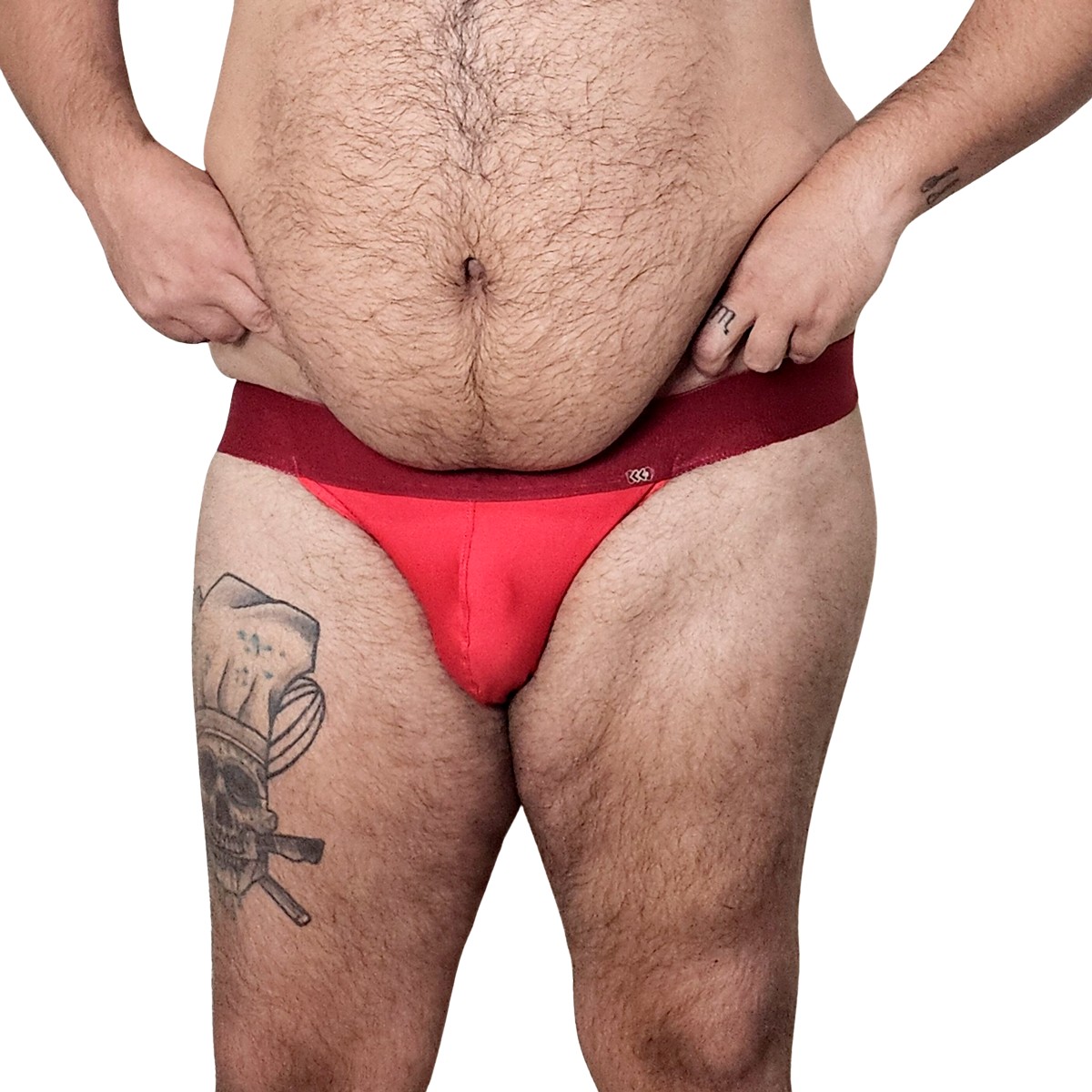 Cueca Jockstrap em Malha com Cós Elástico - Exclusiva Lingerie | Tamanho Plus Size | Disponível em 4 Cores - 1