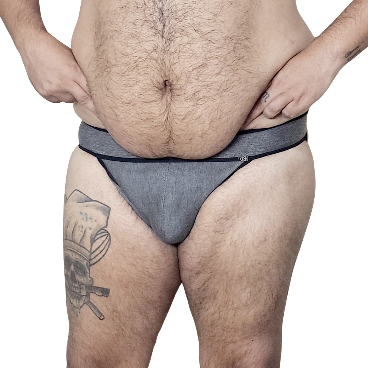 Cueca Jockstrap em Malha com Detalhe de Argola Metal Traseira - Exclusiva Lingerie | Tamanho Plus Size - 1