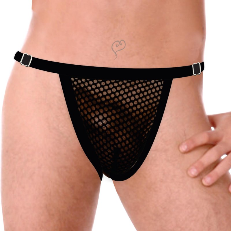 Cueca Jockstrap Ousada Picante em Malha Arrastão - InNamorata Ruthless | Tamanho Único | Disponível em 3 Cores - 1