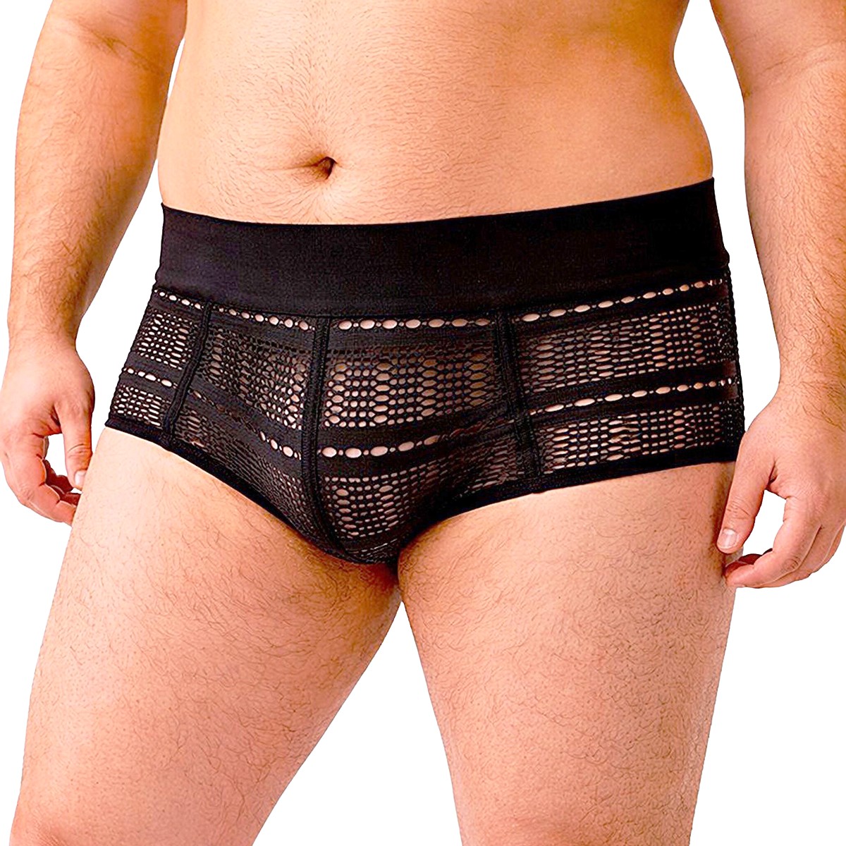 Cueca Sungão em Arrastão - Exclusiva Lingerie | Tamanho Plus Size - 1