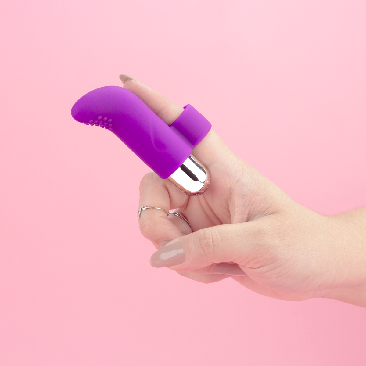 Dedeira Estimuladora de Clitóris e Ponto G em Silicone Com 10 Modos de Vibração - Exclusiva Line - 7
