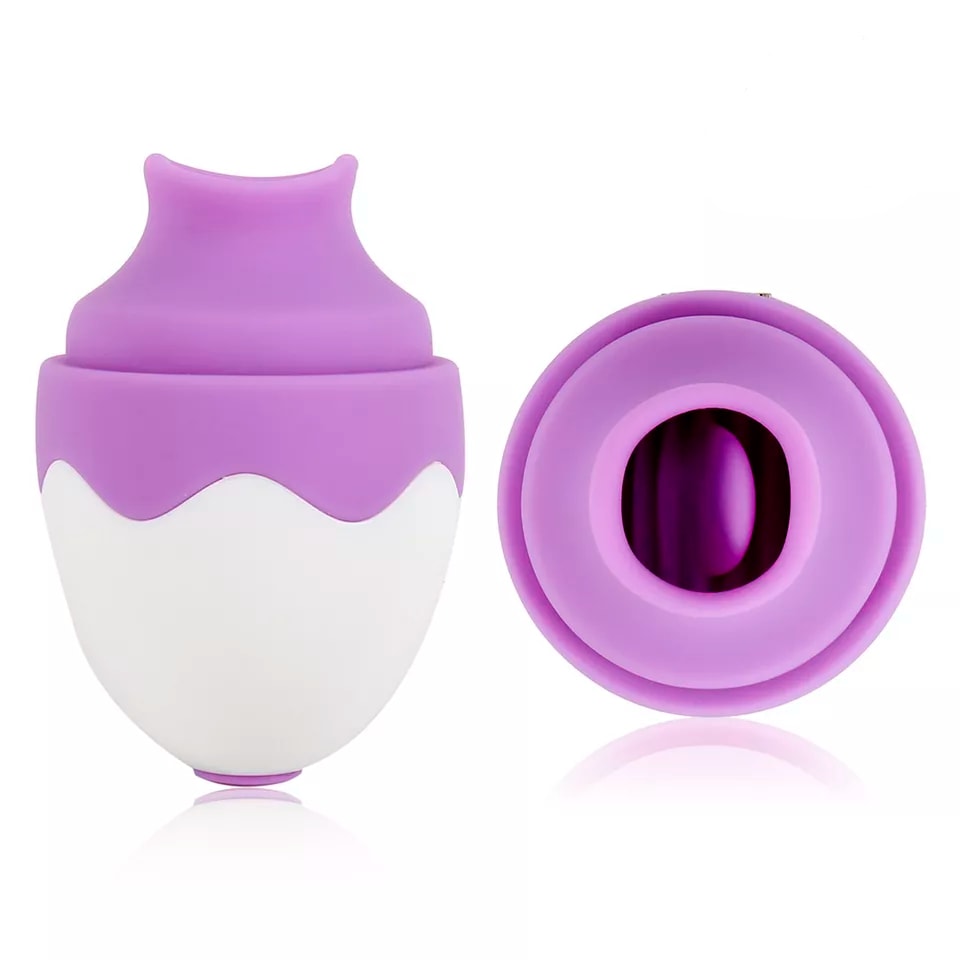 Simulador de Sexo Oral Estimulador de Clítoris em Silicone com Estimulação Vai e Vem,  Recarregável, Resistente à Água e Discreto - Dibe Sex Massager Vicky | Disponível em 2 Cores - 5