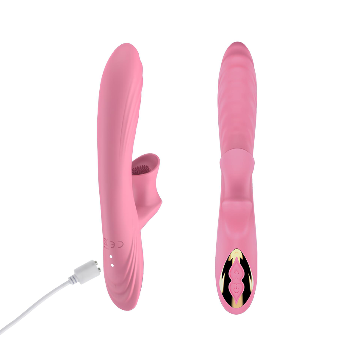Vibrador Estimulador de Ponto G e Clítoris com 7 Modos de Vibração, Função Aquecimento e Cerdas Rotativas - Dibe Sex Massager Sally | 13 x 3,7 cm - 9