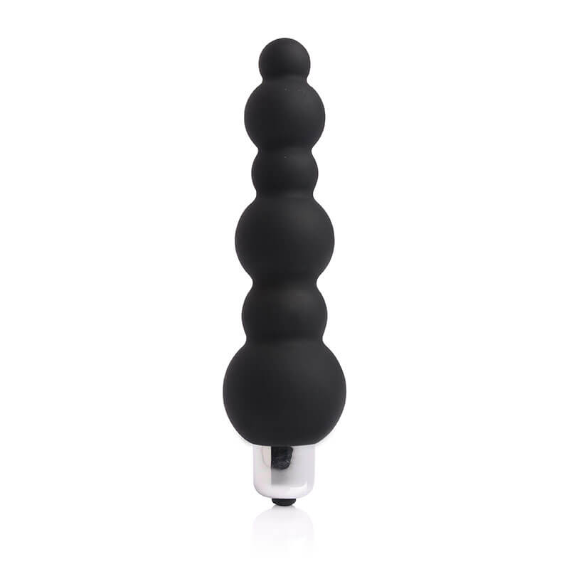 Plug Anal Escalonado em Elastômero com Única Vibração - Dom H1 Beads | 13,7 x 3,5 cm - 2