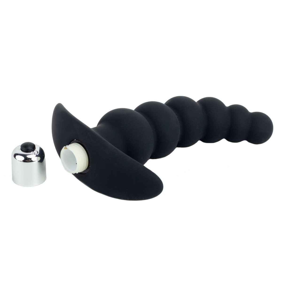 Plug Anal Escalonado em Elastômero com Única Vibração - Dom H4 G Beads | 10,5 x 3,4 cm - 3