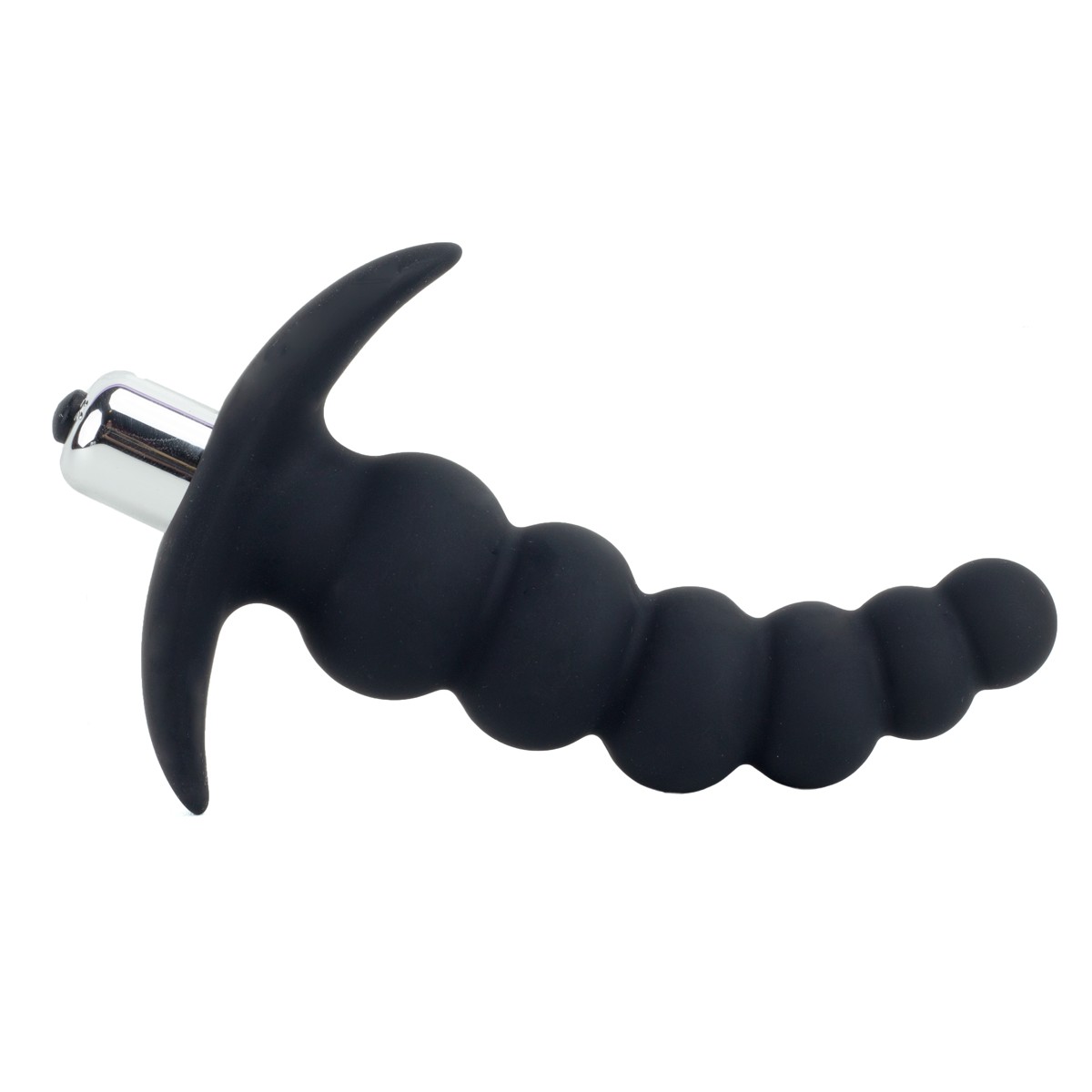 Plug Anal Escalonado em Elastômero com Única Vibração - Dom H4 G Beads | 10,5 x 3,4 cm - 2