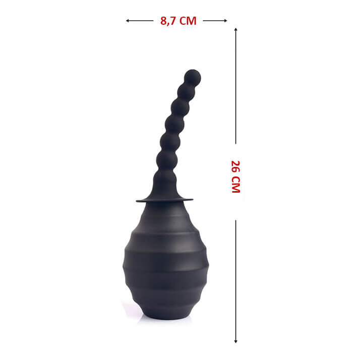 Dom H5 - Ducha Íntima Higiênica Anal Beads com Aplicador Escalonado - 26 x 8,7 cm - 3