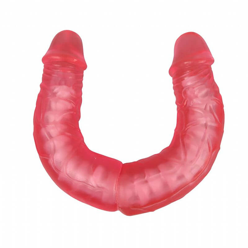 Prótese Peniana Dupla com Vértebra, Glande Definida e Veias Realísticas - LyBaile Double Dong | 37 x 3,9 cm | Disponível em 2 Cores - 2