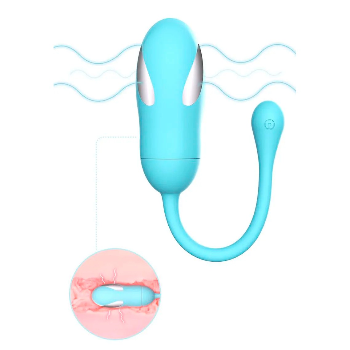 Cápsula Vibratória em Silicone com 8 Modos de Vibrações, Estimulações Elétricas - Libo Elle | 7,6 x 3,1 cm | Disponível em 2 Cores - 1