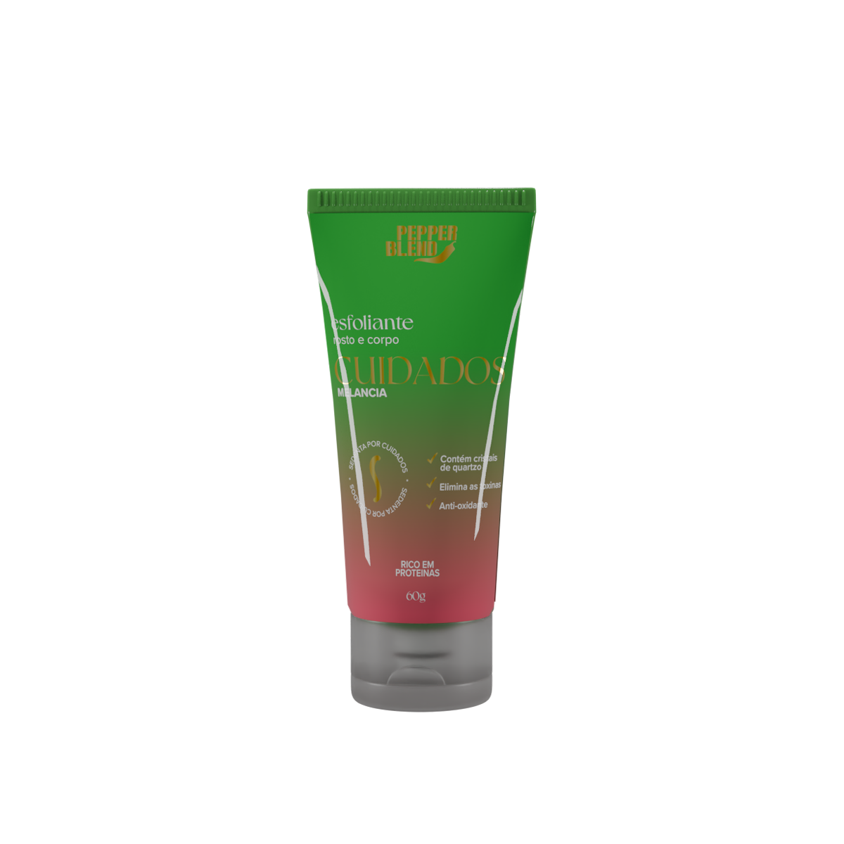 Esfoliante Rosto e Corpo com Aroma de Melancia - Pepper Blend Sedenta por Cuidados | 60g - 1