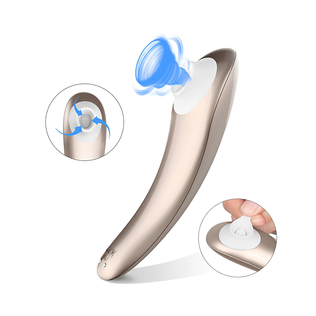 Estimulador Clitoriano com 10 Níveis de Vibração e Recarregável - S-Hande Alex Screaming Pro | 16 x 4 cm | Disponível em 2 Cores - 2