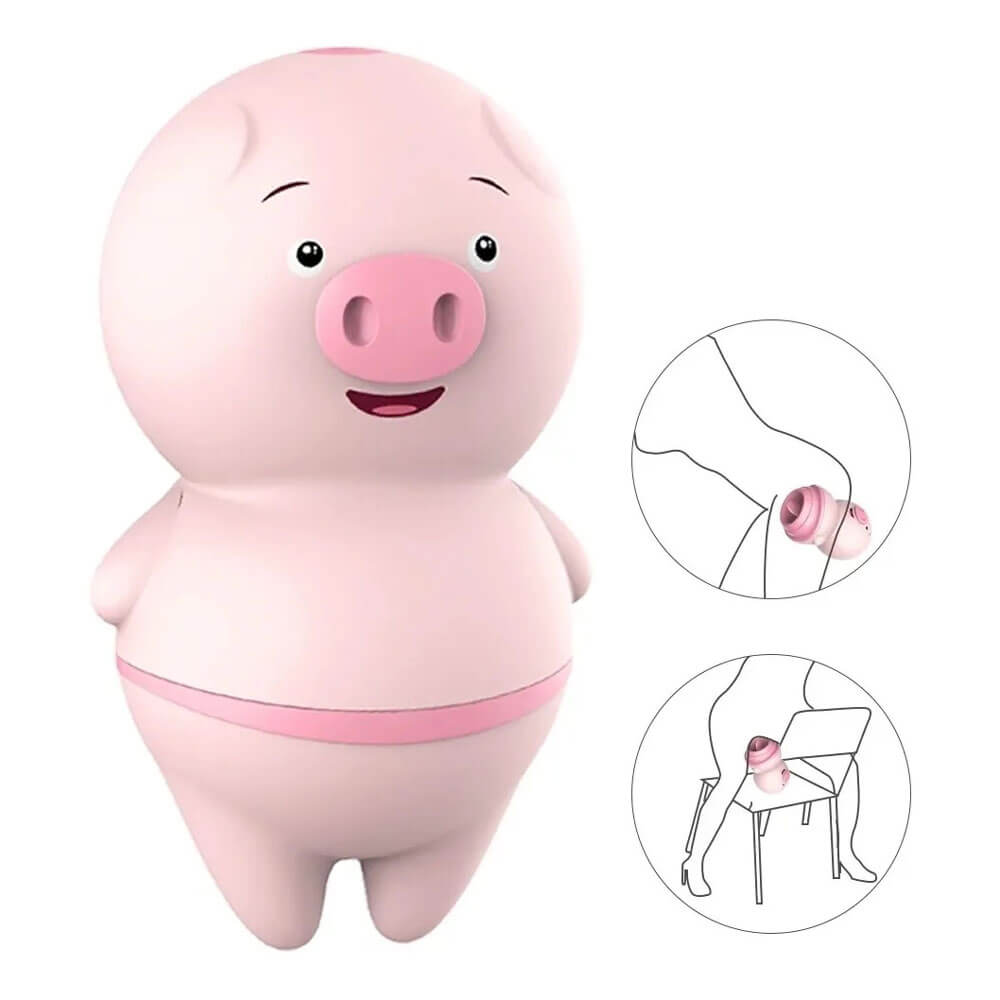 Estimulador Clitoriano em Formato de Porco e Língua com 6 Movimentos - Pig Licking | 8,1 x 4,6 cm - 4
