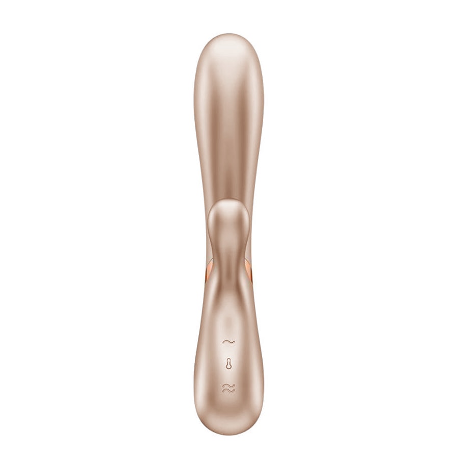 Vibrador Rabbit em Silicone com 12 Modos de Vibração, Função Aquecimento e Controle via Aplicativo - Satisfyer Hot Lover | 11,5 x 3 cm | Disponível em 3 Cores - 10