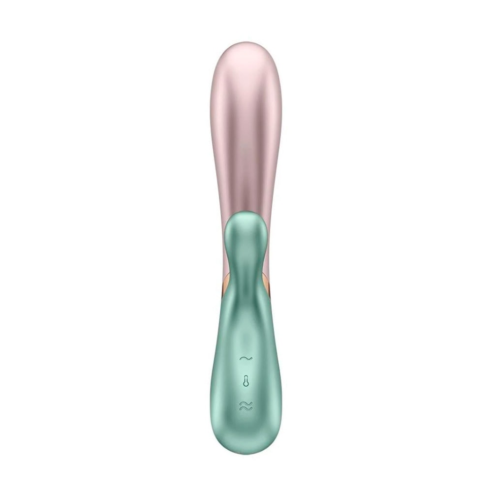 Vibrador Rabbit em Silicone com 12 Modos de Vibração, Função Aquecimento e Controle via Aplicativo - Satisfyer Hot Lover | 11,5 x 3 cm | Disponível em 3 Cores - 4