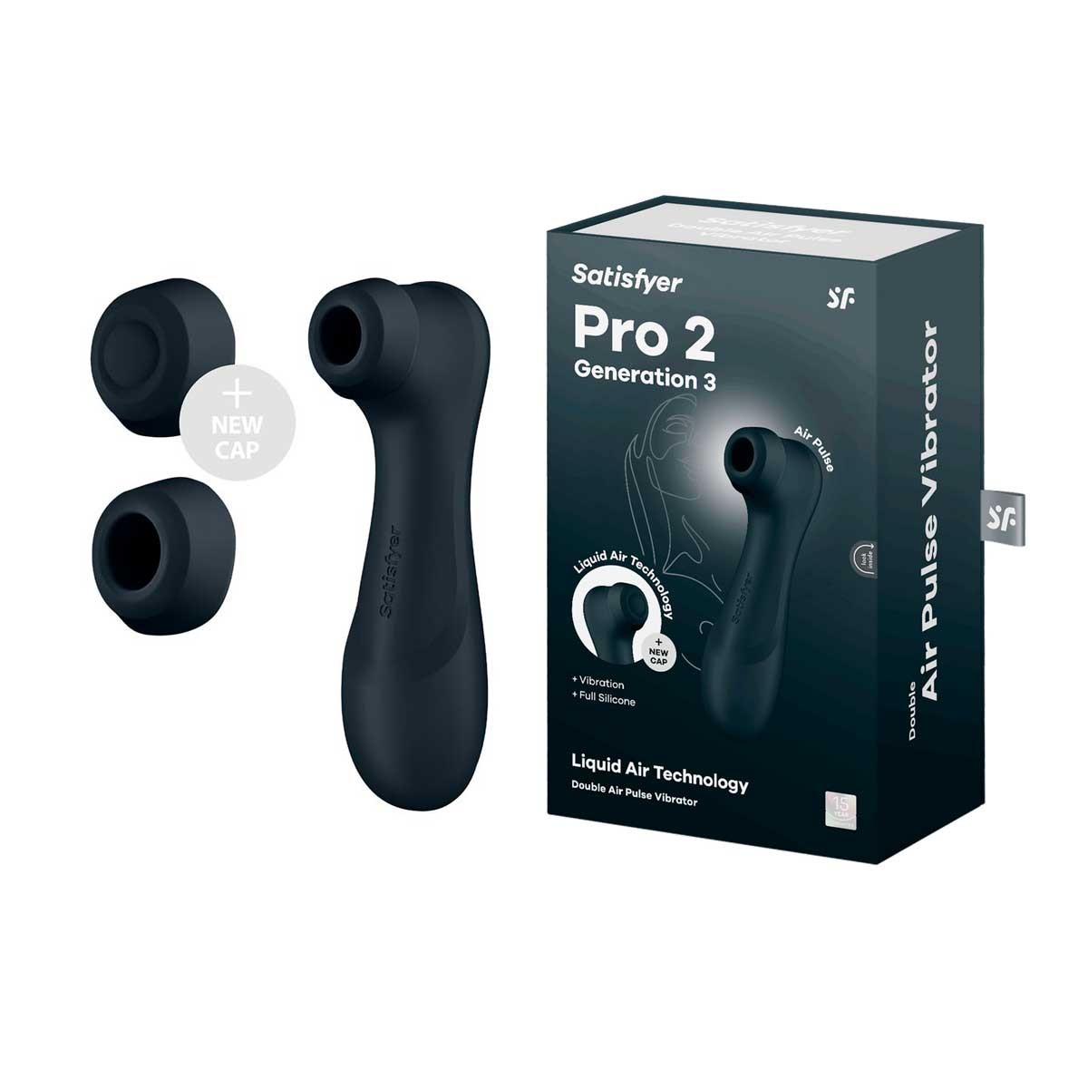 Estimulador Clitoriano em Silicone com Tecnologia Liquid Air, 12 Modos Vibração e à Prova D'água - Satisfyer PRO² Generation 3 | 16,5 x 4,1 cm | Disponível em 2 Cores - 1