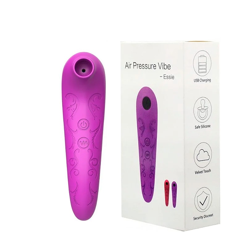 Estimulador de Clitóris com 10 Modos de Vibração, 10 Níveis de Pulsação e Recarregável - Essie | 14,5 x 3,7 cm | Cor: Disponível em 2 Cores - 1