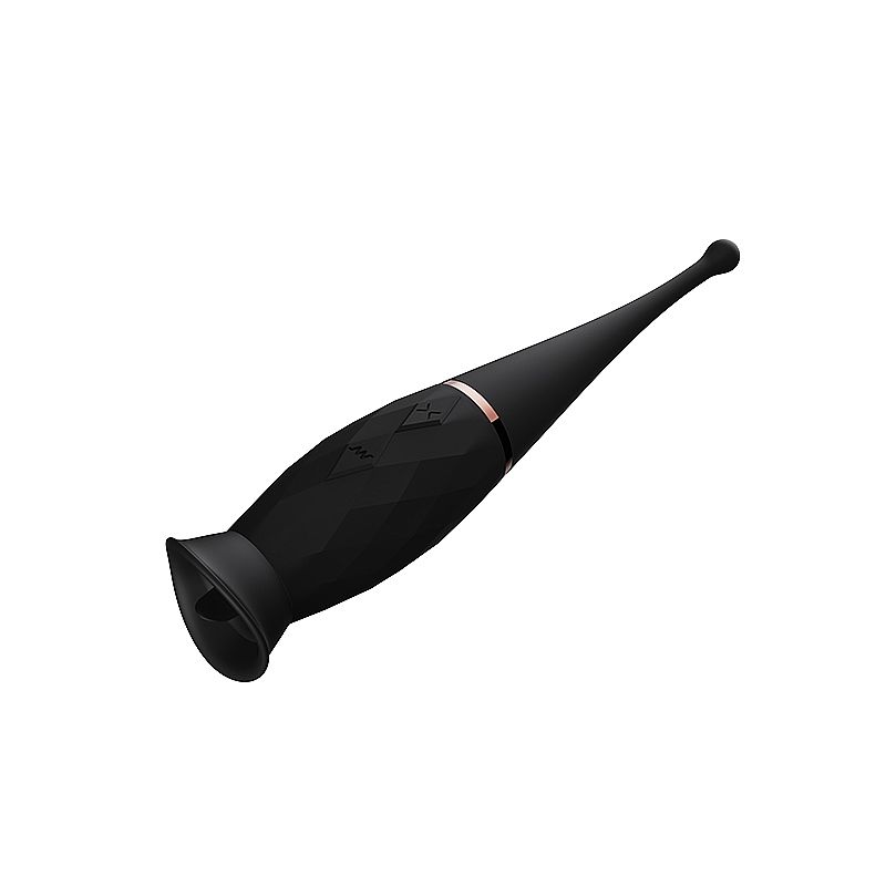 Estimulador de Clitóris com Língua, 7 Modos de Vibração e 2 Capas em Silicone - Dibe Orgasm Clitoral | 19,5 x 3,6 cm - 6