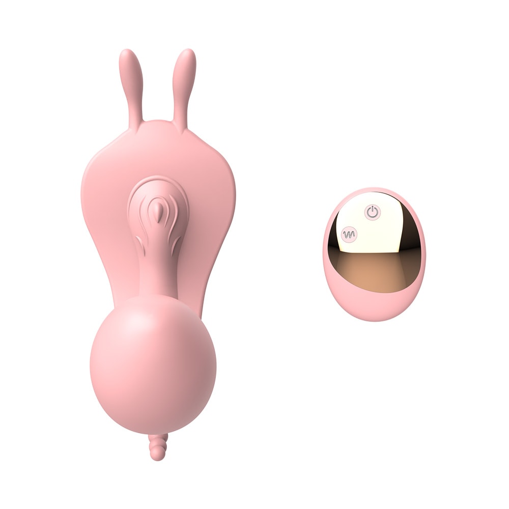 Estimulador de Clitóris e Períneo com Penetrador de Ponto G, Recarregável, 10 Modos de Vibração e Controle Remoto sem Fio - Jenny Rabbit Wearable Vibrator | 8,5 x 3 cm - 7