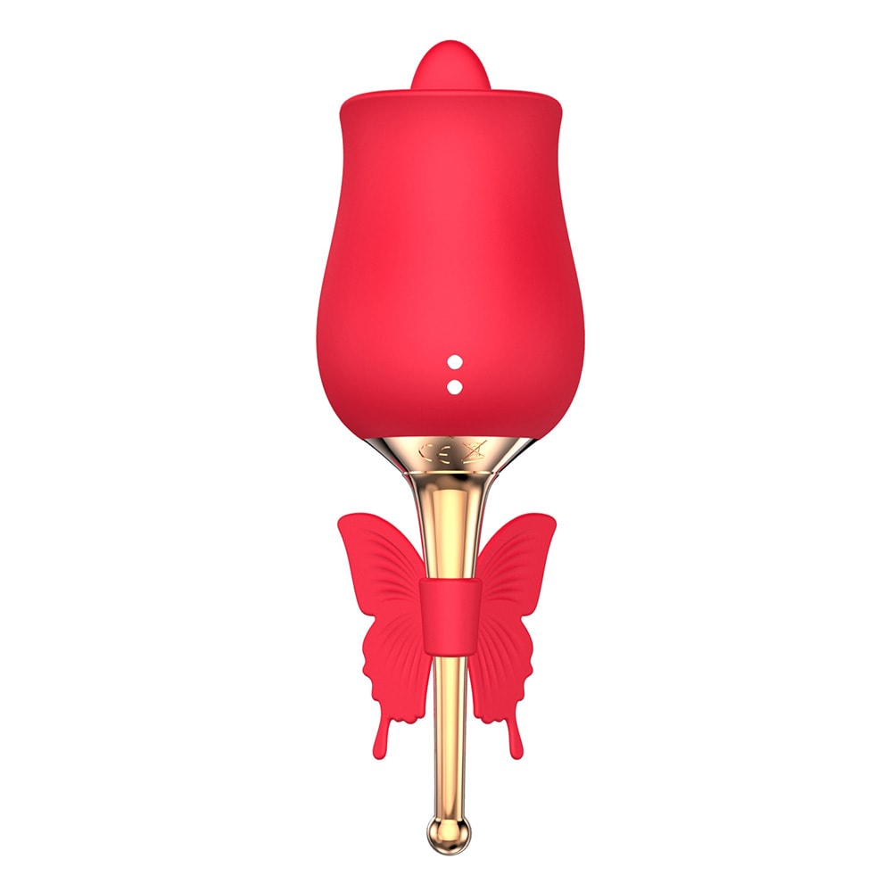 Estimulador de Clítoris Recarregável em Formato de Rosa com 10 Modos de Vibrações e 10 de Intensidade - Man Ting Hua Dancing Spirit | Disponível em 2 Cores - 10