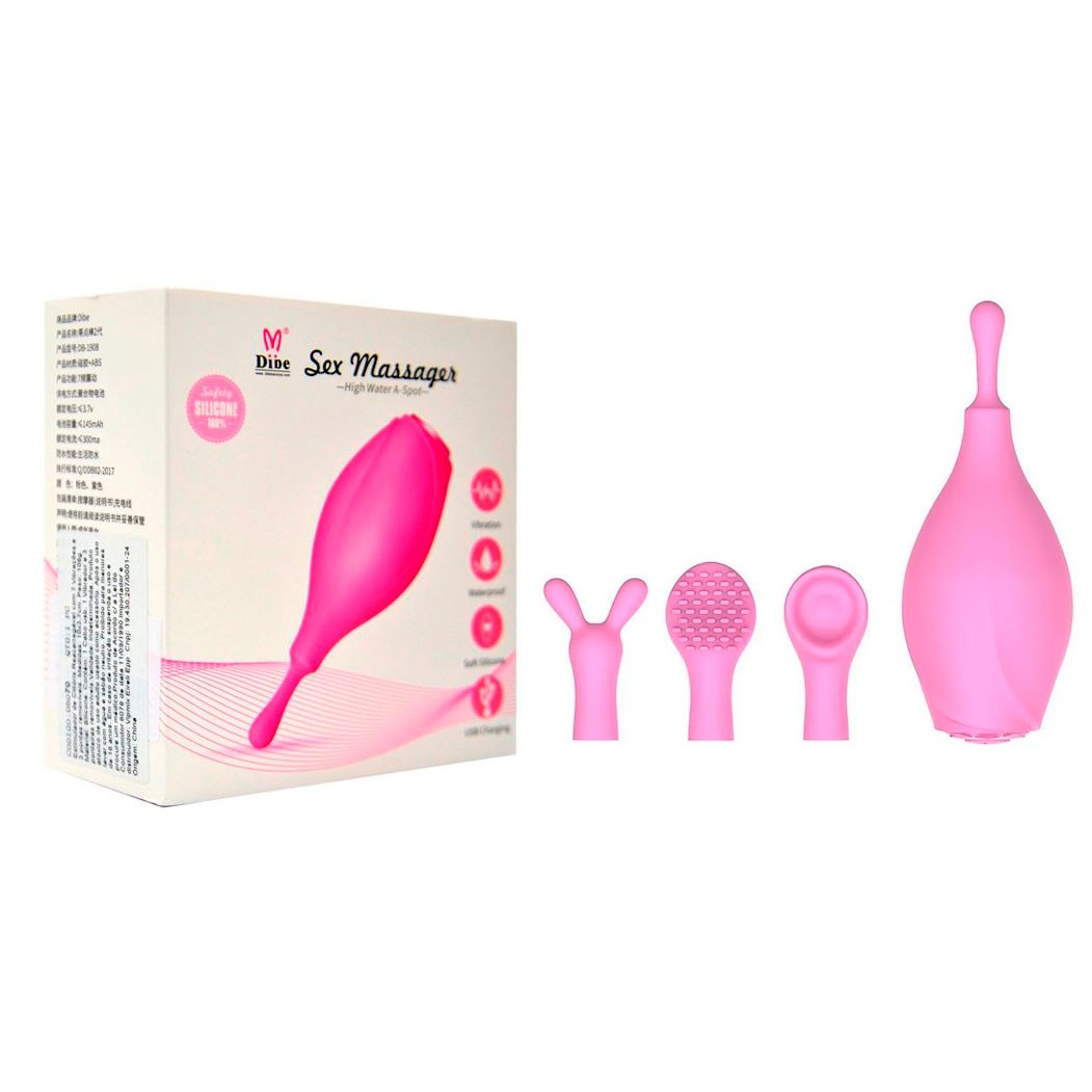 Estimulador de Clítoris em Silicone com 4 Capas e 7 Modos de Vibrações - Dibe Beenle Sex Massager | 9,6 x 3,8 cm | Disponível em 2 Cores - 1