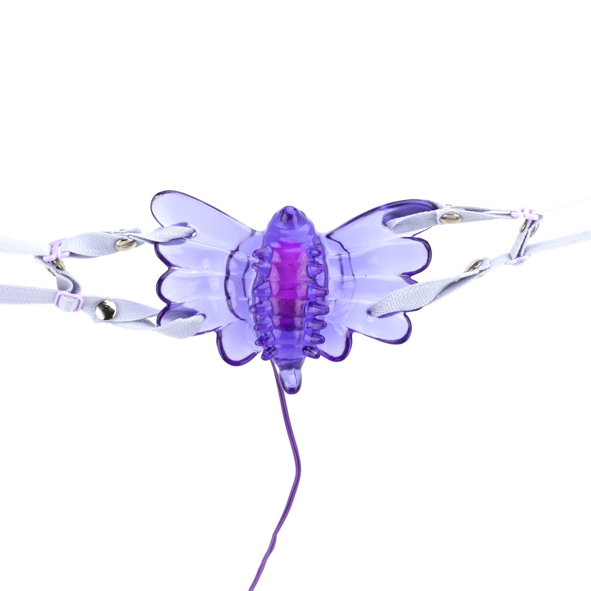 Estimulador Feminino em Forma de Borboleta com Vibração Multivelocidade e Cinta Elástica - Borboleta Mágica | Disponível em 3 Cores - 2