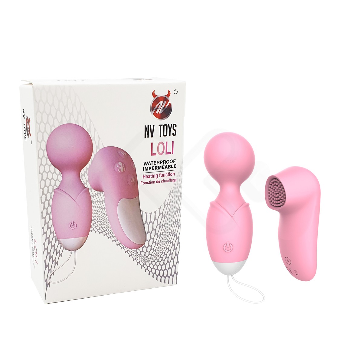 Estimulador Massageador de Clitóris Recarregável com Cerdas Estimuladoras, Função de Aquecimento e 10 Modos de Vibração - NV TOYS Loli - 1