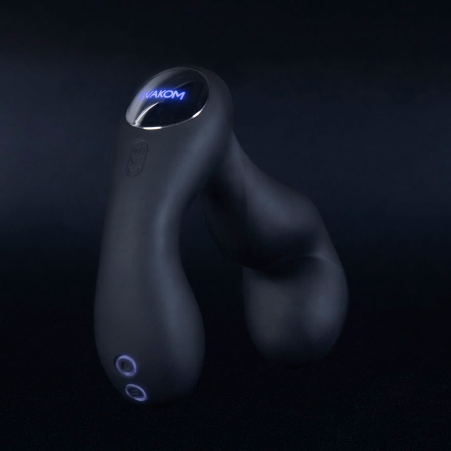 Estimulador Massageador de Próstata e Períneo em Silicone com 7 Modos de Vibração e Interação por App - Svakom Iker | 9,5 x 3,5 cm - 3