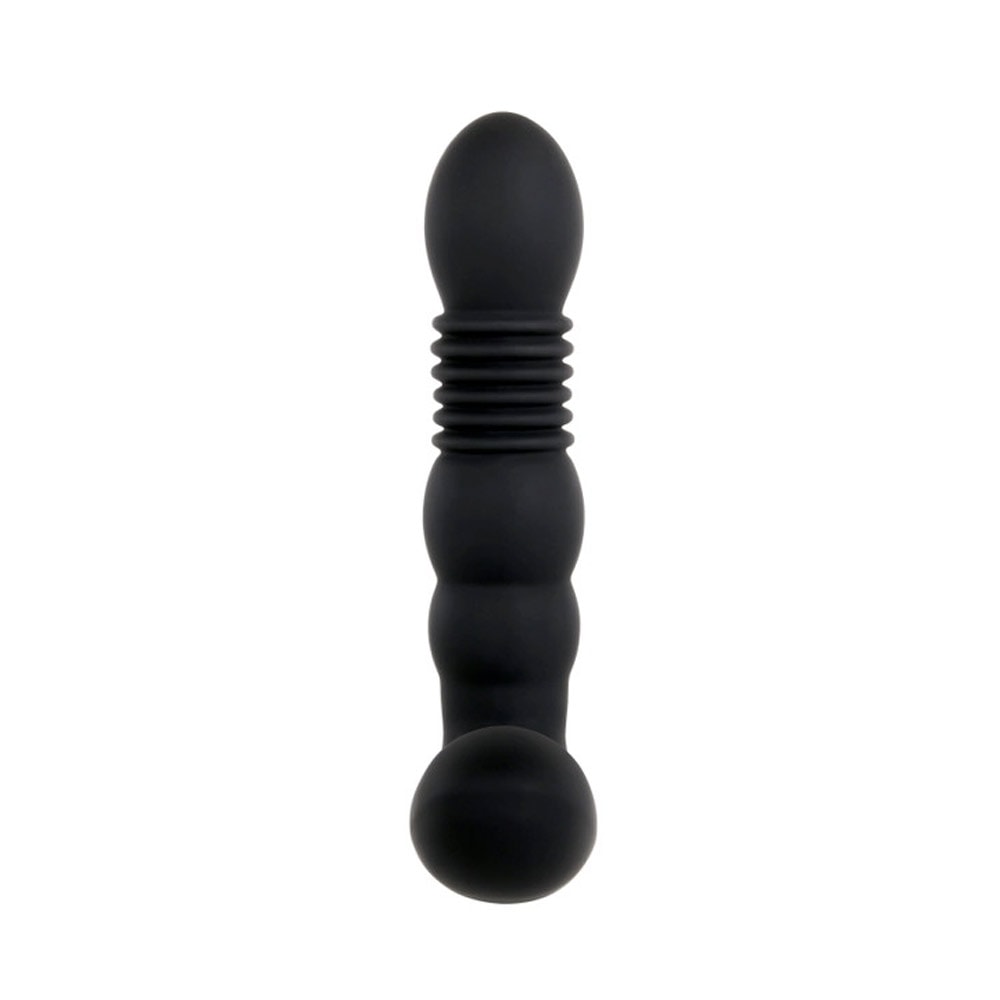Estimulador de Próstata Recarregável com Movimento Vai e Vem, Função de Aquecimento, 6 Modos de Vibração e Controle Remoto Sem Fio - Adam & Eve Warming Thrusting Prostate Probe | 12,3 x 3,2 cm - 9