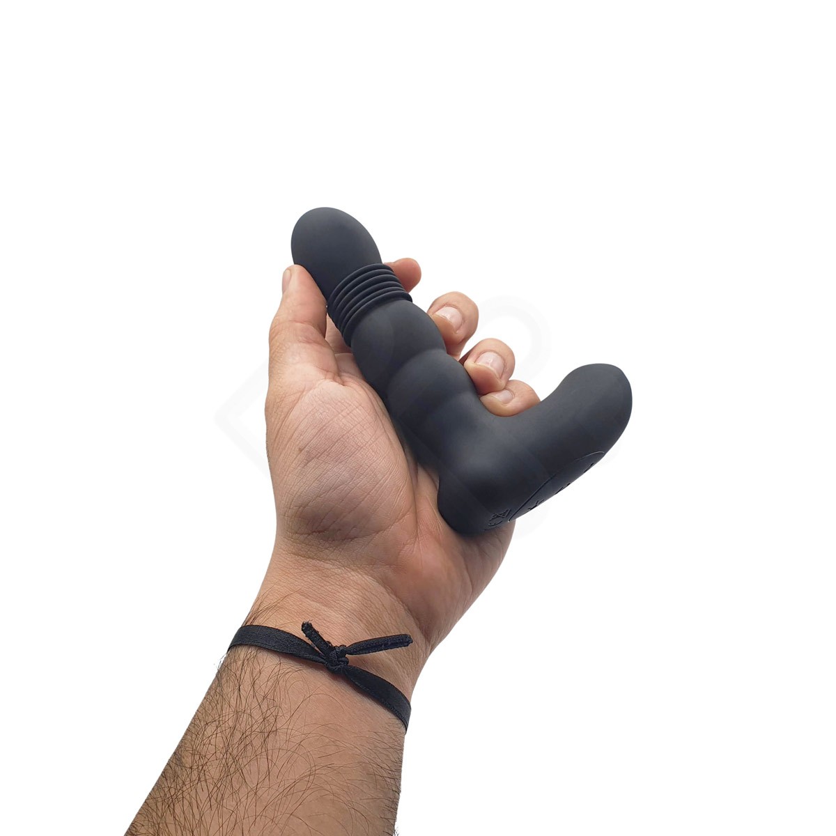 Estimulador de Próstata Recarregável com Movimento Vai e Vem, Função de Aquecimento, 6 Modos de Vibração e Controle Remoto Sem Fio - Adam & Eve Warming Thrusting Prostate Probe | 12,3 x 3,2 cm - 12