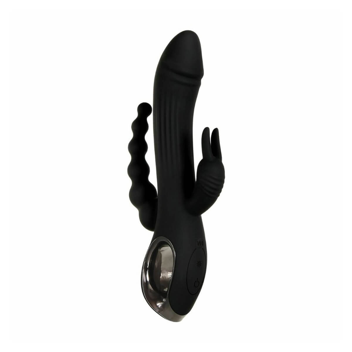 Vibrador Rabbit com Plug Anal Escalonado de Esferas Gradativas e 10 Modos de Vibração - Evolved Trifecta | 11,8 x 3,4 cm - 4