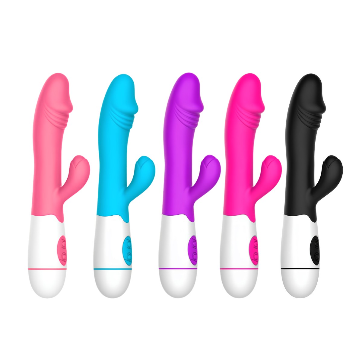 Vibrador Estimulador de Ponto G e Clitóris com 30 Vibrações e Recarregável - Female Vibrator | 9 x 3,2 cm | Disponível em 5 Cores - 1