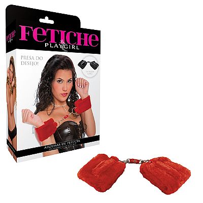 Algema de Pelúcia Fechada com Velcro - Fetiche Playgirl | Disponível em 4 Cores - 2