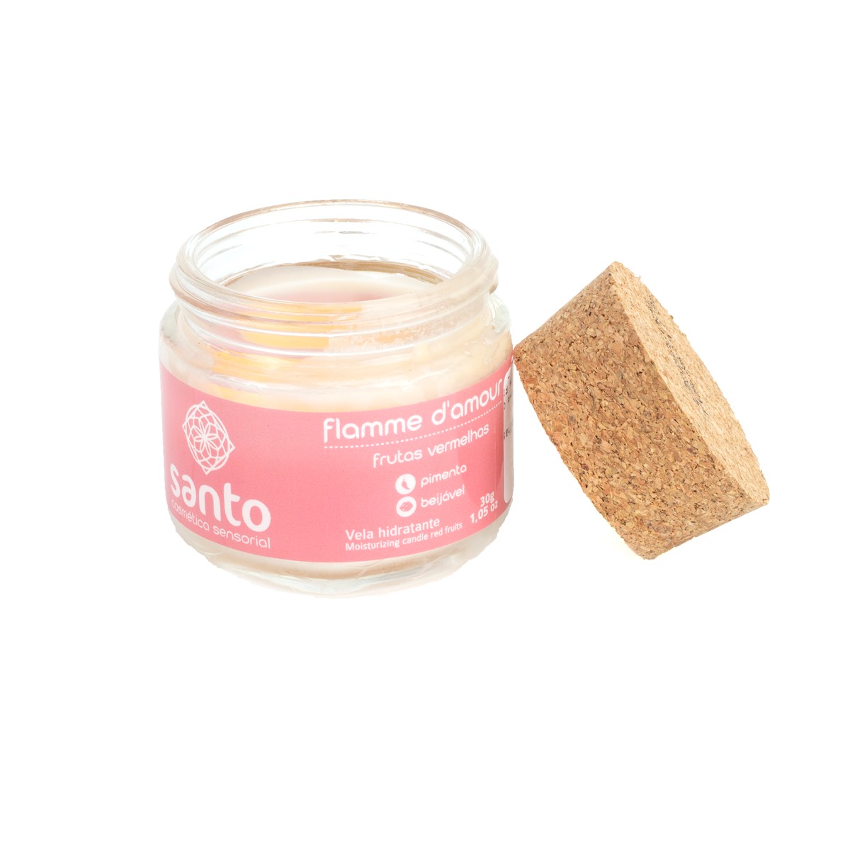 Vela Beijável para Sexo Oral - Santo Cosméticos Flamme D'Amour | Disponível em 3 Sabores - 4