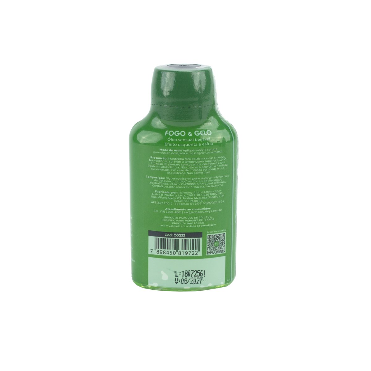 Óleo Comestível para Sexo Oral - Sexy Hot Fogo & Gelo Menta Ice | 38 ml - 3