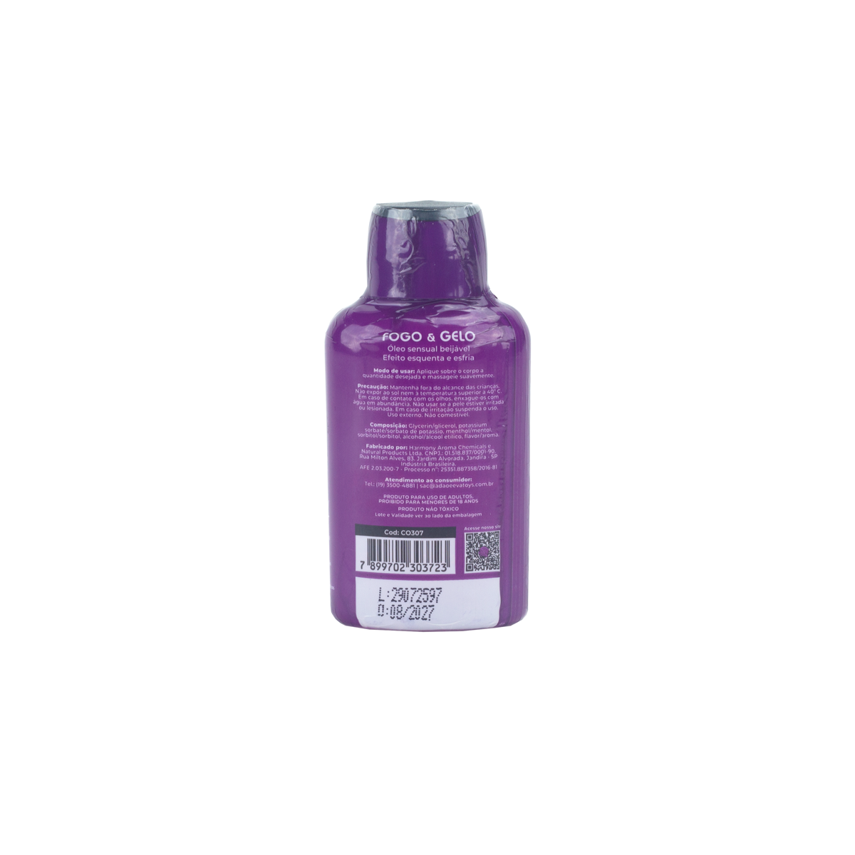 Óleo Comestível para Sexo Oral - Sexy Hot Fogo & Gelo | 38 ml | Disponível em 4 Sabores - 14