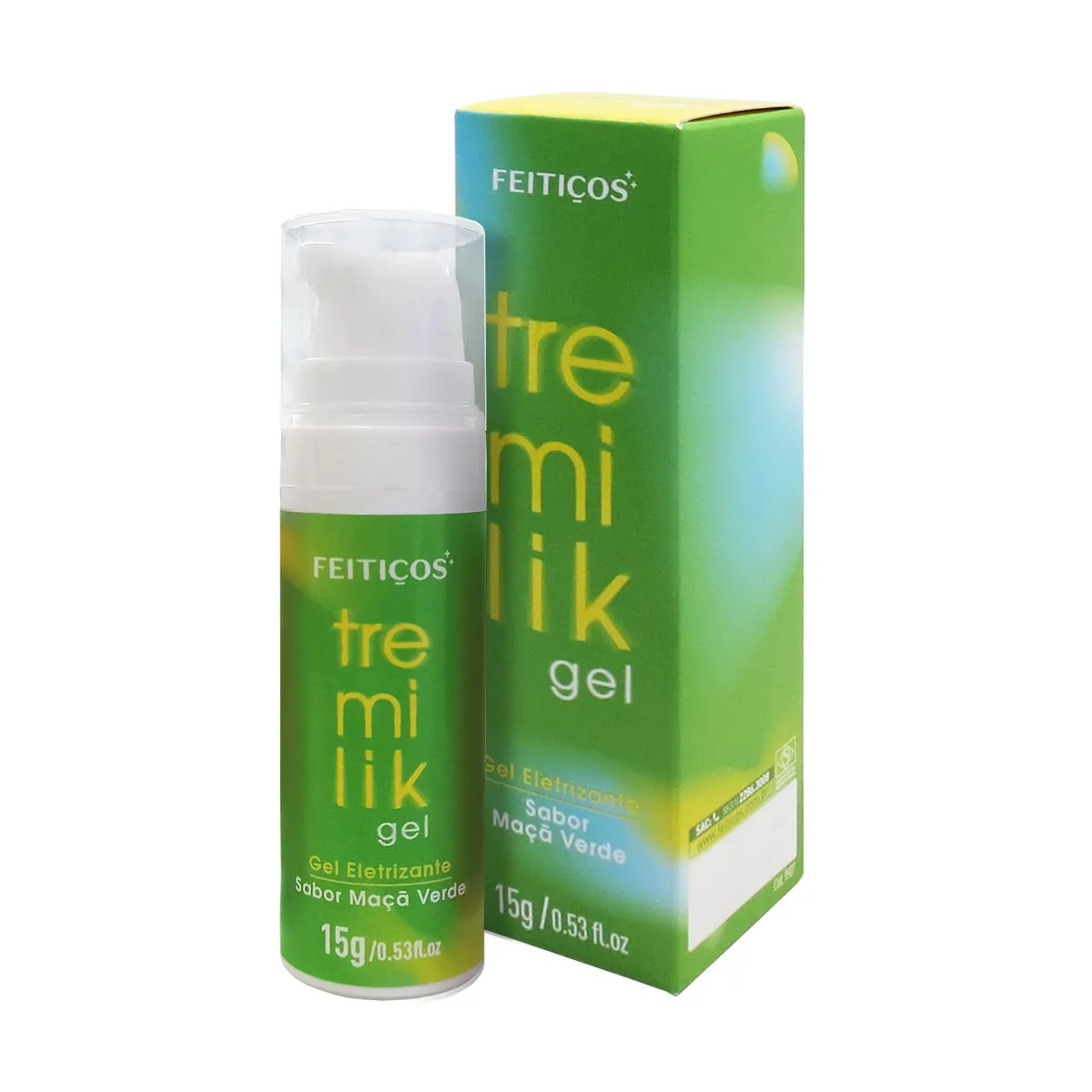 Gel Aromatizado Comestível e Beijável com Vibramax - Tremilik Feitiços | 15g | Disponível em 9 Sabores - 6