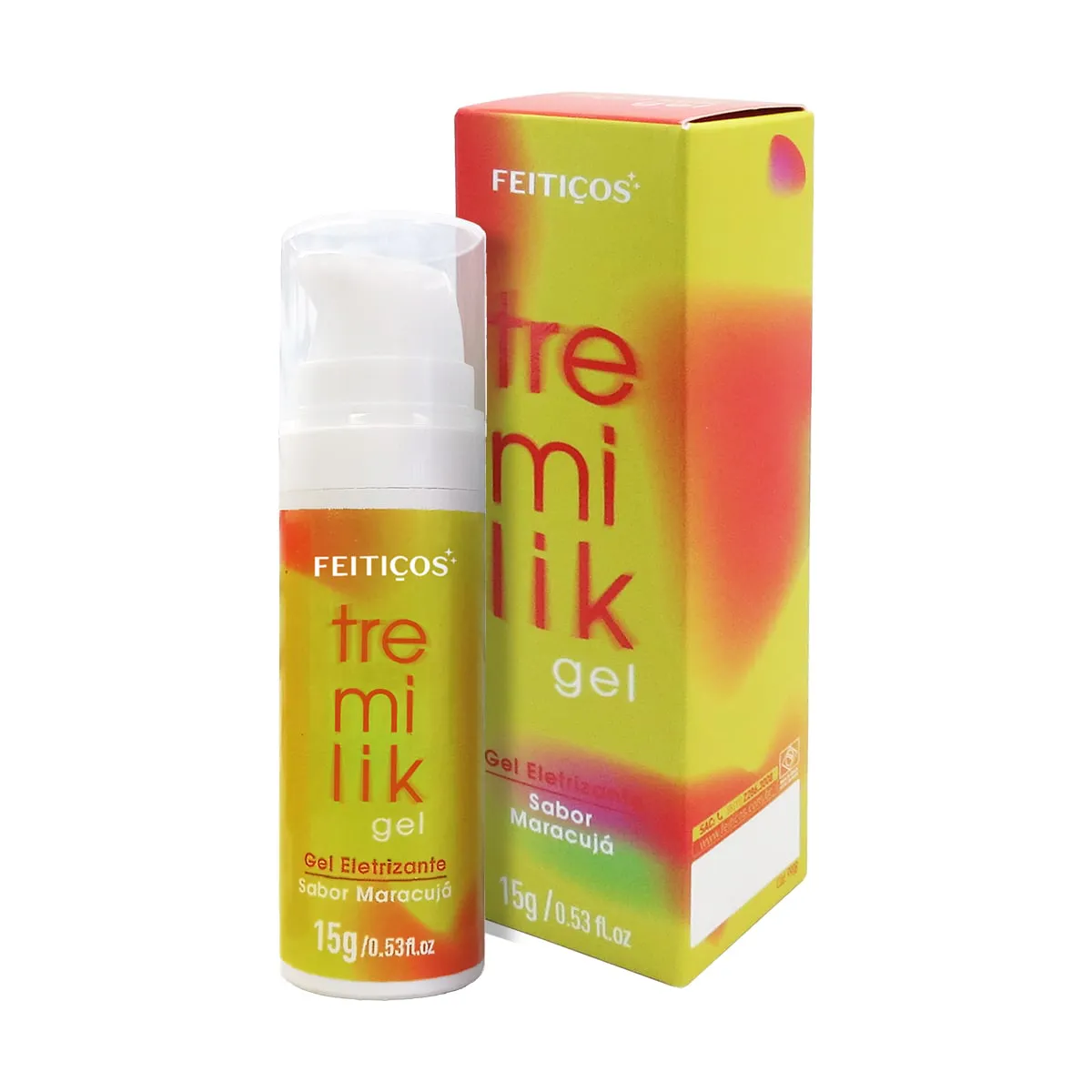 Gel Aromatizado Comestível e Beijável com Vibramax - Tremilik Feitiços | 15g | Disponível em 9 Sabores - 7