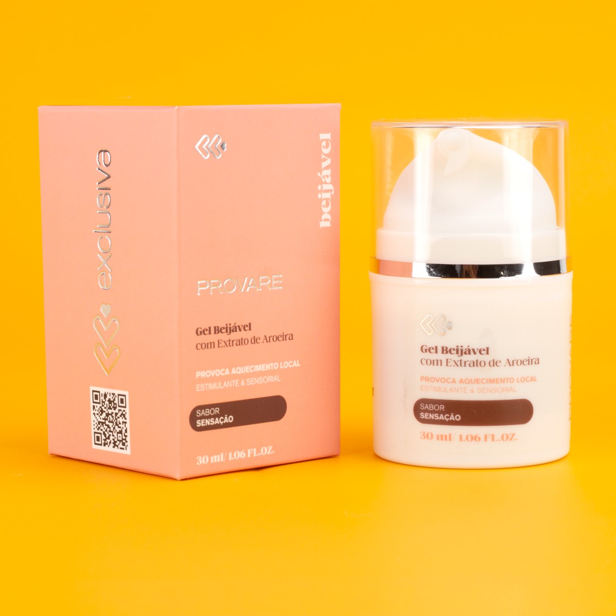 Gel Beijável com Efeito de Aquecimento e Extrato de Aroeira - Exclusiva Provare | 30 ml | Disponível em 5 Sabores - 3