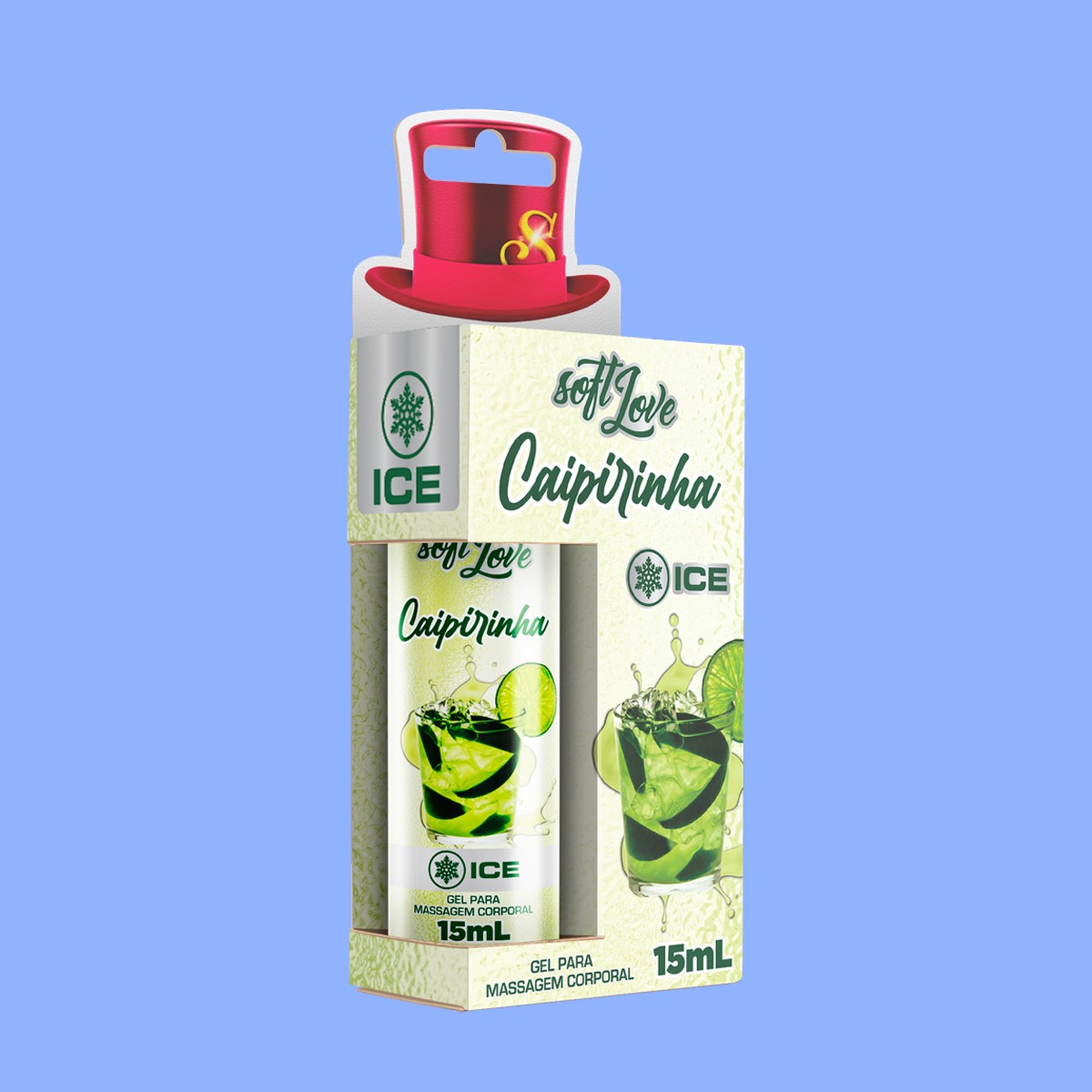 Gel Beijável Para Massagem Corporal com Sensação Refrescante - Soft Love Ice | 15ml | Disponível em 3 Sabores - 1