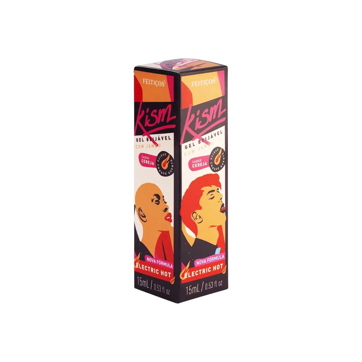 Gel Beijável Sabor Cereja com Efeito de Aquecimento e Vibração - Feitiços Kism Eletric Hot | 15 ml - 3