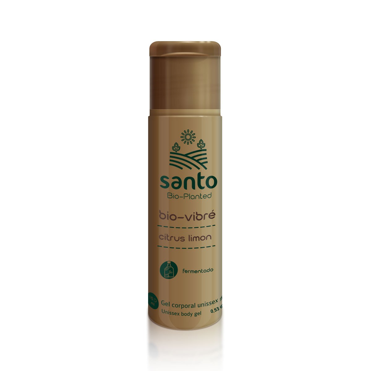 Gel Corporal Unissex Beijável com Função de Vibração - Santo Cosméticos Bio-Planted Bio-Vibré Citrus Limon | 15 ml - 2