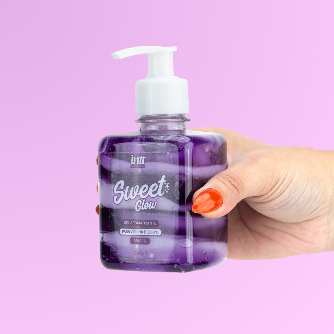 Gel e Creme Beijável com Aroma de Amora - Intt Cosméticos Sweet Glow | 240 ml - 2