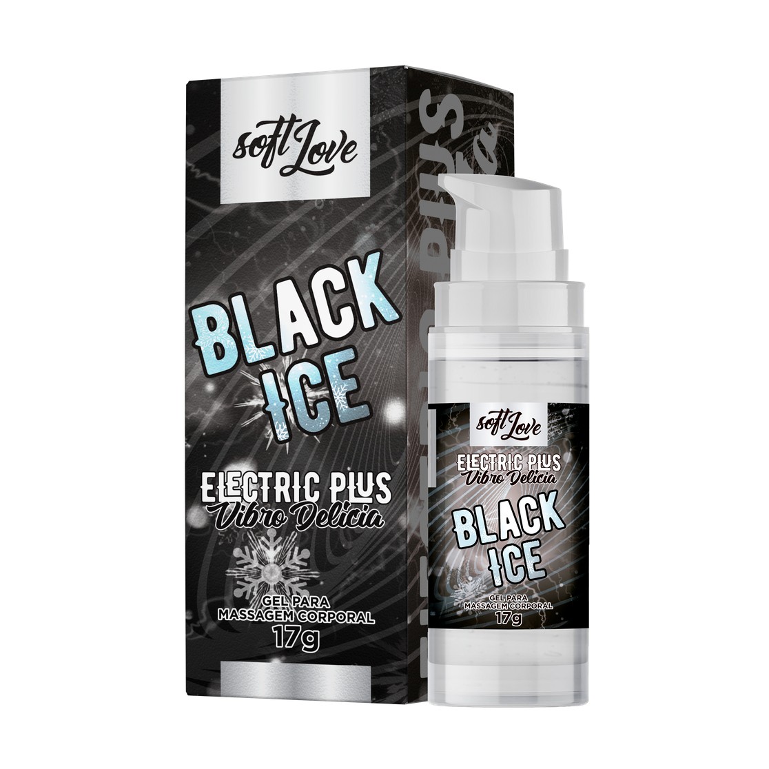 Gel Estimulante com Efeito Eletrizante e Sabor - Soft Love Eletric Plus Vibro Delícia | 17g | Disponível em 4 Sabores - 4