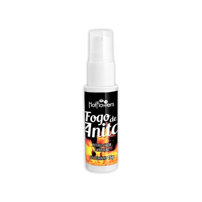 Gel Estimulante Feminino com Sensações de Aquecimento e Vibração - Hot Flowers Fogo de Anita | 15 g - 2