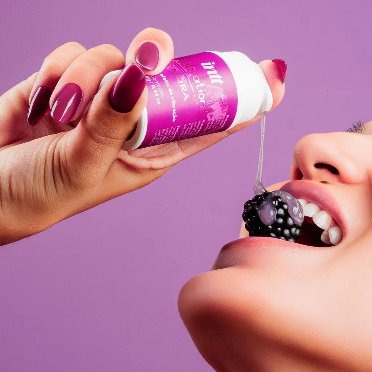 Gel Excitante Unissex com Efeito de Vibração - Intt Vibration! | 17ml  | Sabor: Amora - 2