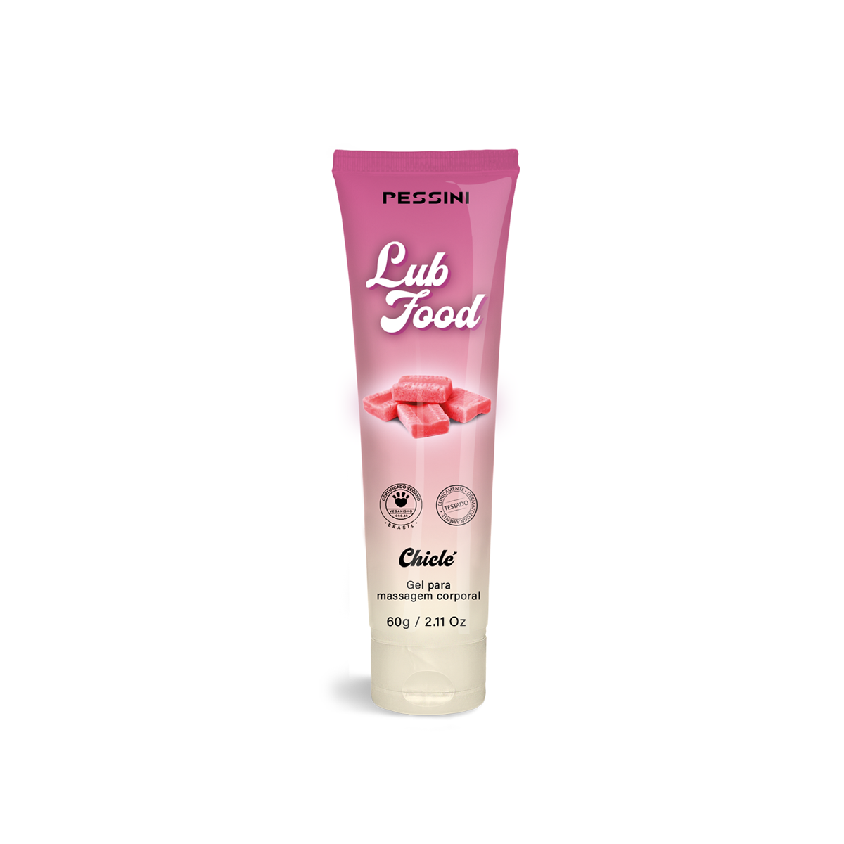 Gel Lubrificante Beijável à Base d'Água, Vegano e Zero Açúcar - Pessini Lub Food | 60g | Disponível em 3 Sabores - 2