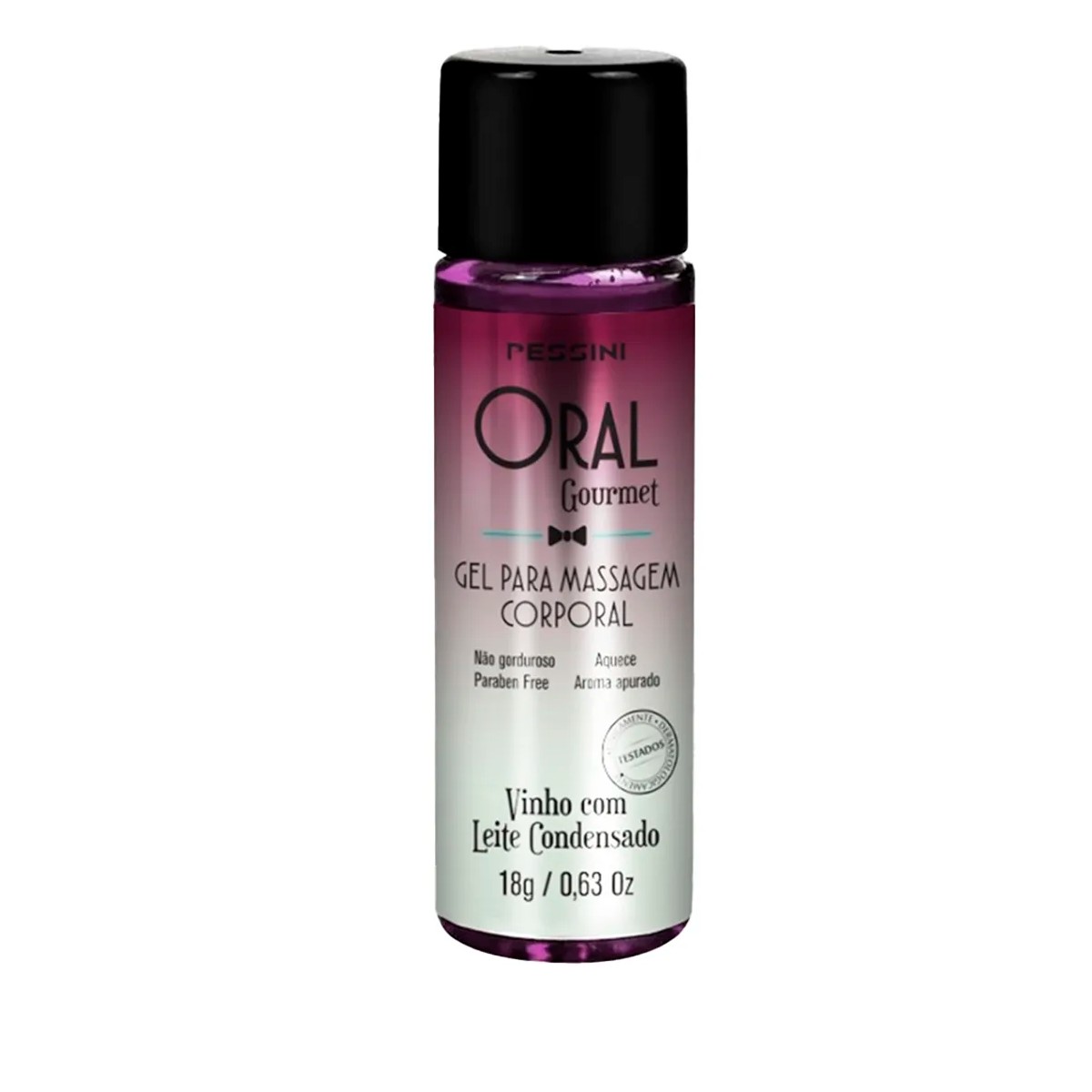Gel Lubrificante Beijável com um Efeito Excitante e Aquecimento, Livre de Parabênos - Pessini Oral Gourmet | 18g | Disponível em 3 Sabores - 2