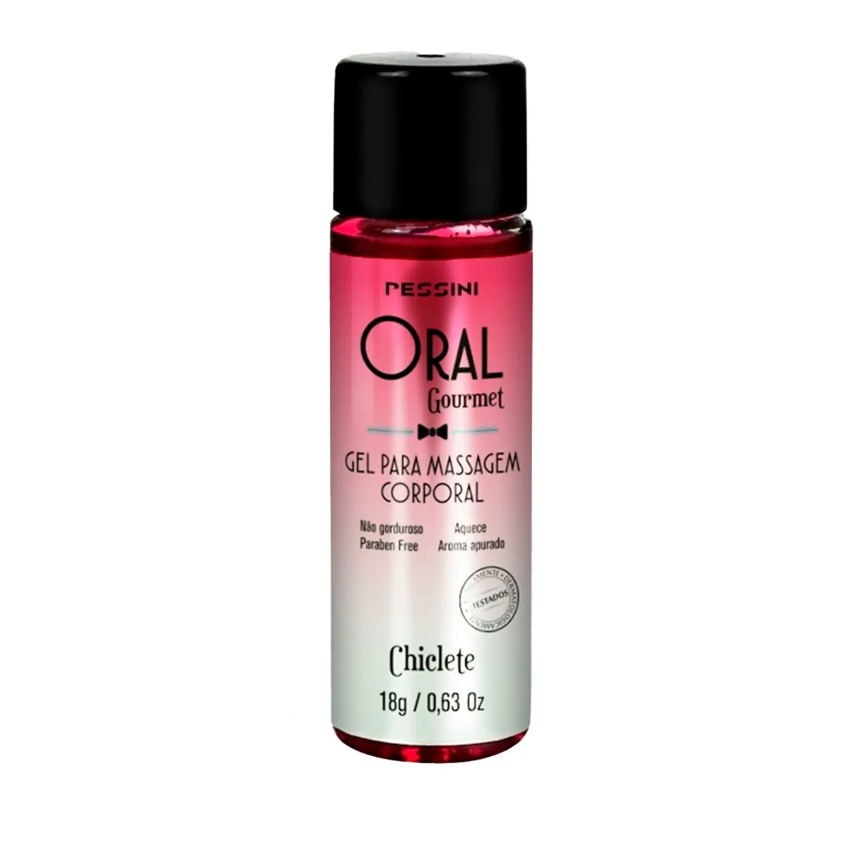 Gel Lubrificante Beijável com um Efeito Excitante e Aquecimento, Livre de Parabênos - Pessini Oral Gourmet | 18g | Disponível em 3 Sabores - 3