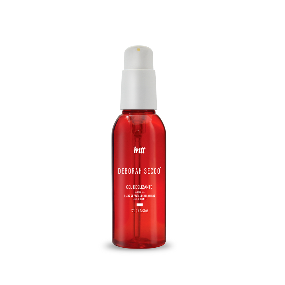Gel Lubrificante Íntimo à Base D'água Com Efeito Quente e Sabor de Frutas Vermelhas - Intt + Deborah Secco | 120g - 2
