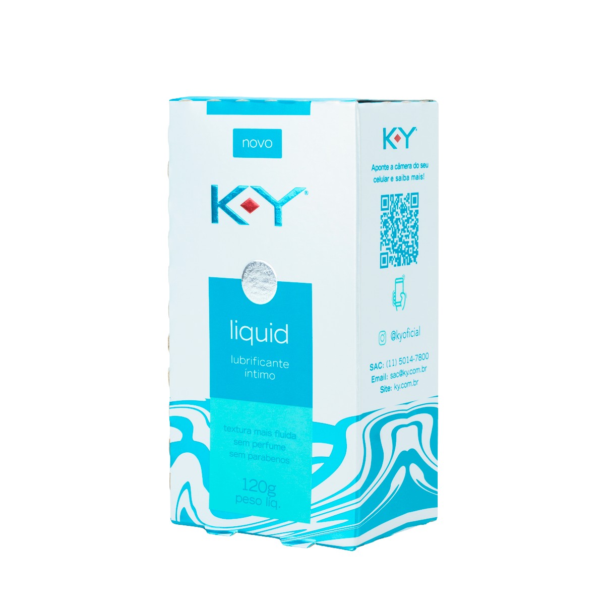 Gel Lubrificante Íntimo à Base D'Água com Textura Fluida e Sem Perfume - K-Y Liquid | 120g - 3